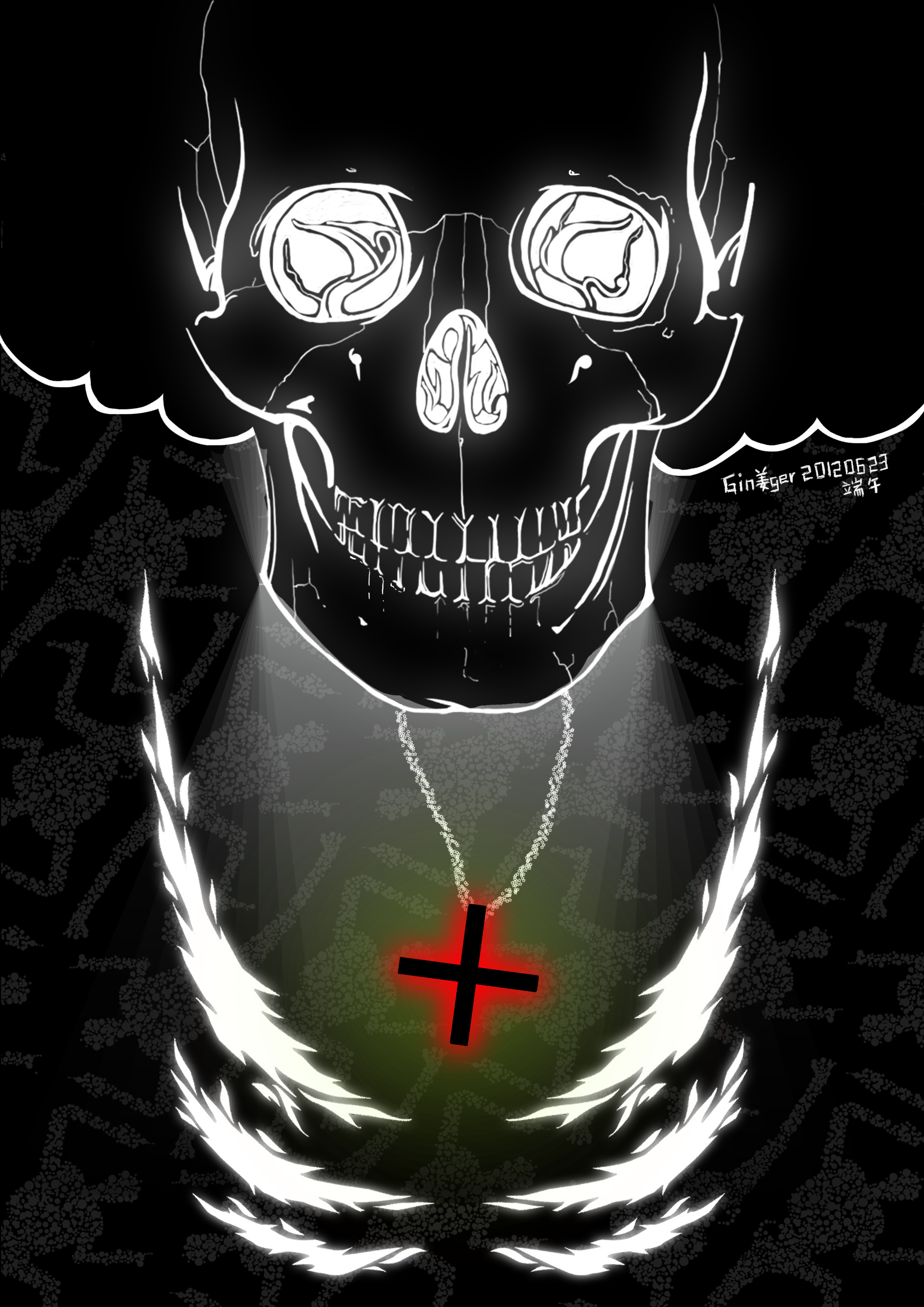 黑色的骷髏頭 恐怖骷髏 頭 危險標誌 設計裝飾, 設計裝飾, 創意骷髏頭, 恐怖骷髏 頭素材圖案，PSD和PNG圖片免費下載