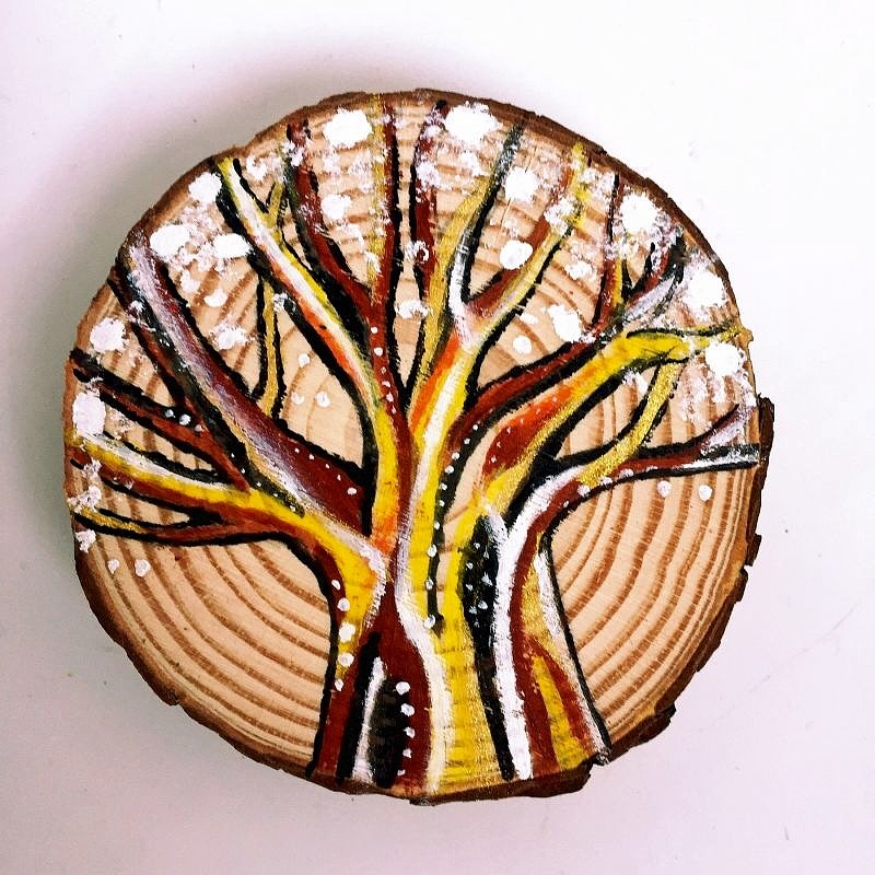 一些木桩画作品