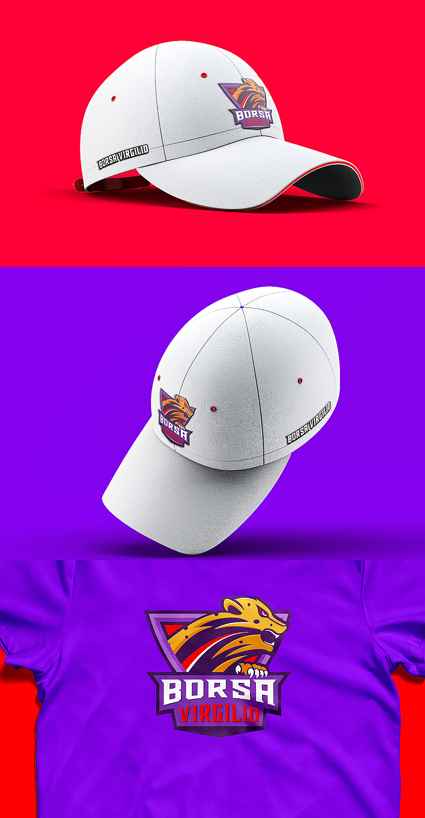 《BORSA VIRGILID》潮牌服饰VI设计 by 心铭舍