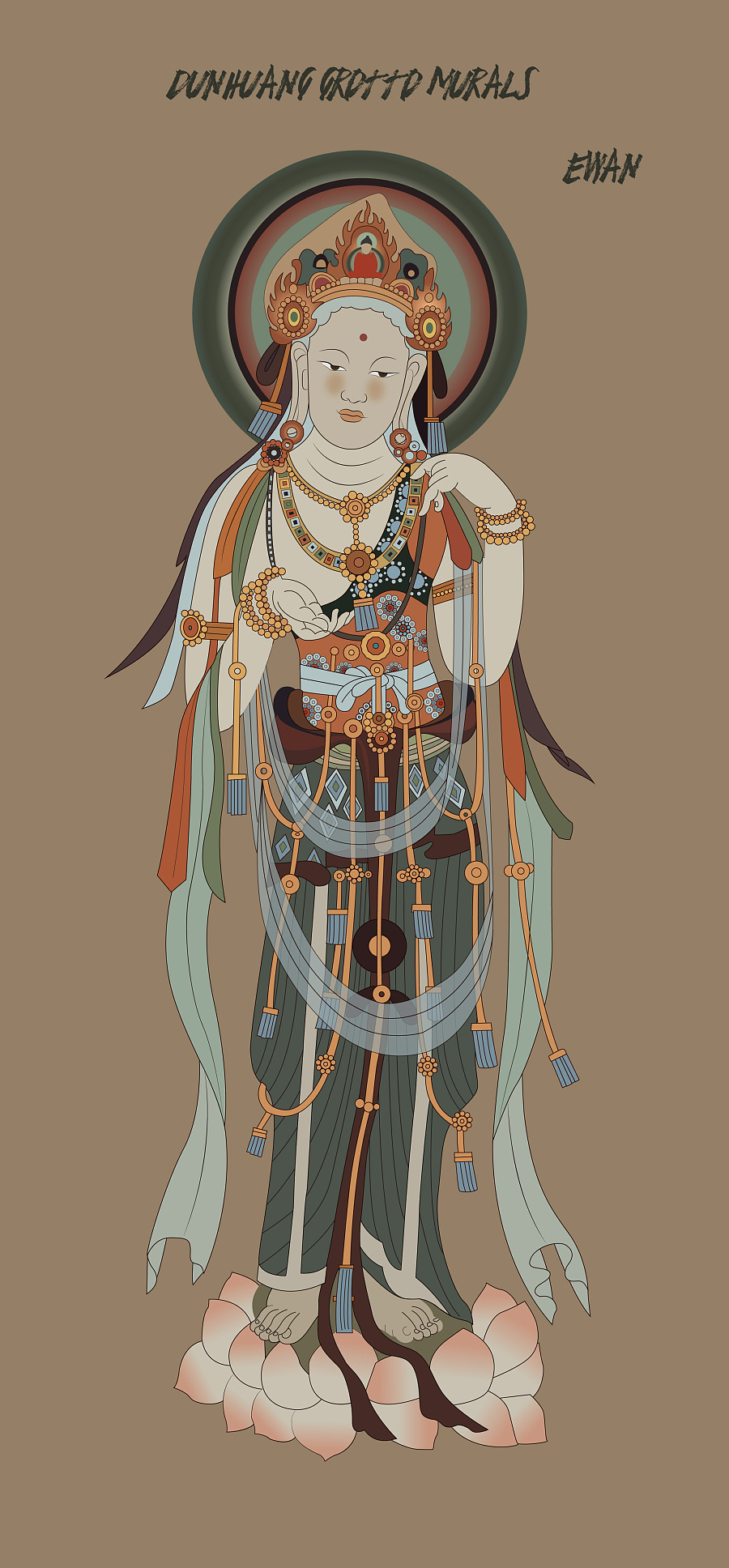 敦煌壁画临摹|其他平面|平面|伊万ewan - 原创设计作品 - 站酷 (zcool