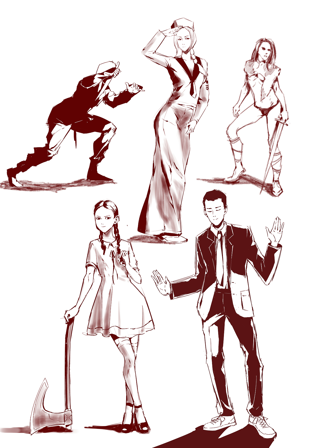 菜鸡速写（图ZMTY0MTMwNzY0） - 创作习作 - 站酷设计师不弱原创素材 - 站酷ZCOOL