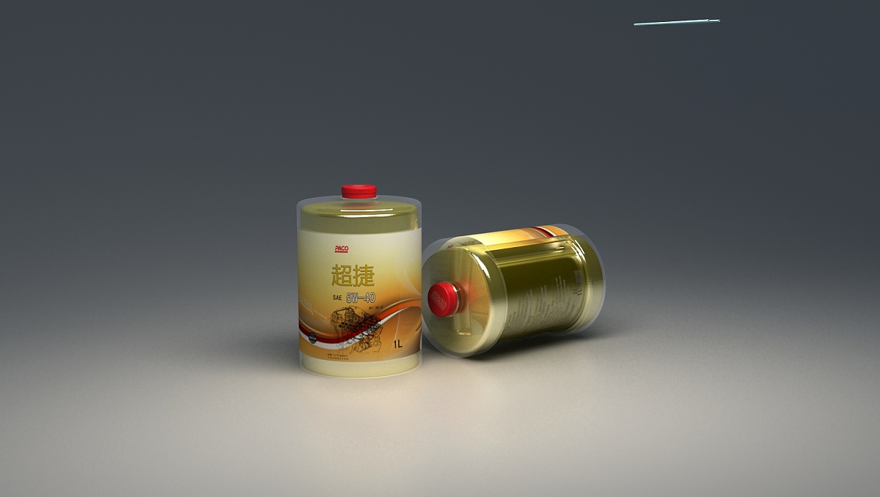 帕克润滑油油桶设计(3d)包装设计/工业设计