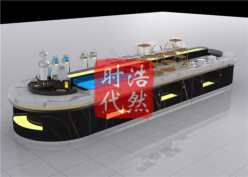 酒店布菲台高度定制 大理石取餐台设备制作