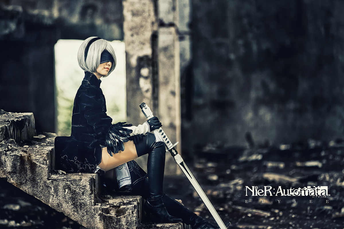 cosplay | 《尼尔机械纪元》2b小姐姐_摄影师祈小夜-站酷zcool