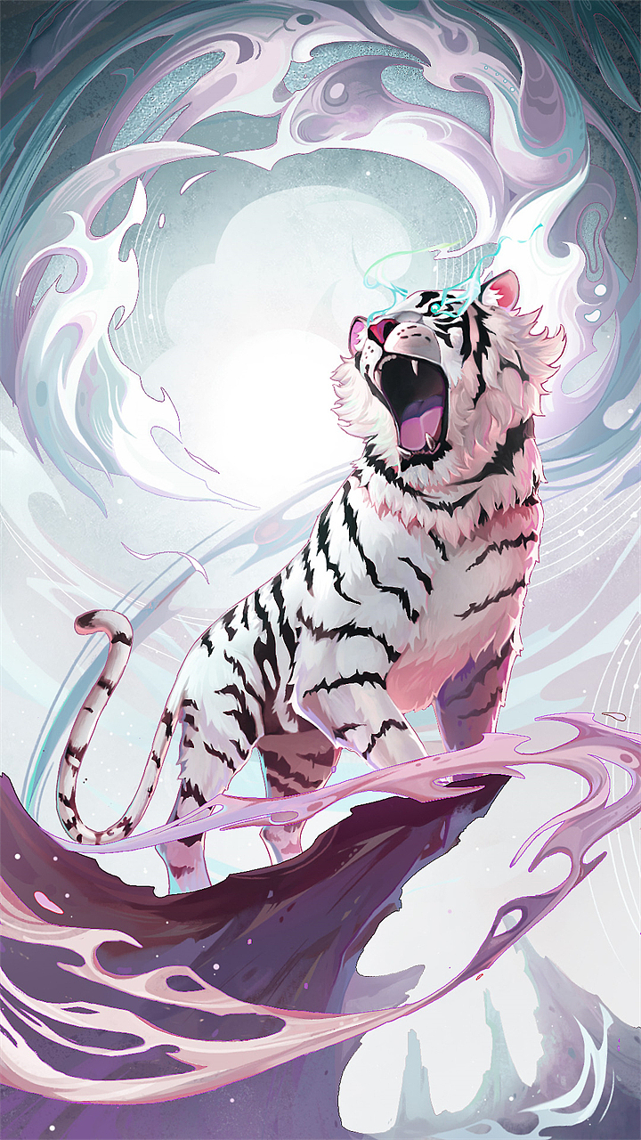 古神兽—卡面插画 #古剑奇谭#_ye布瓜-站酷zcool