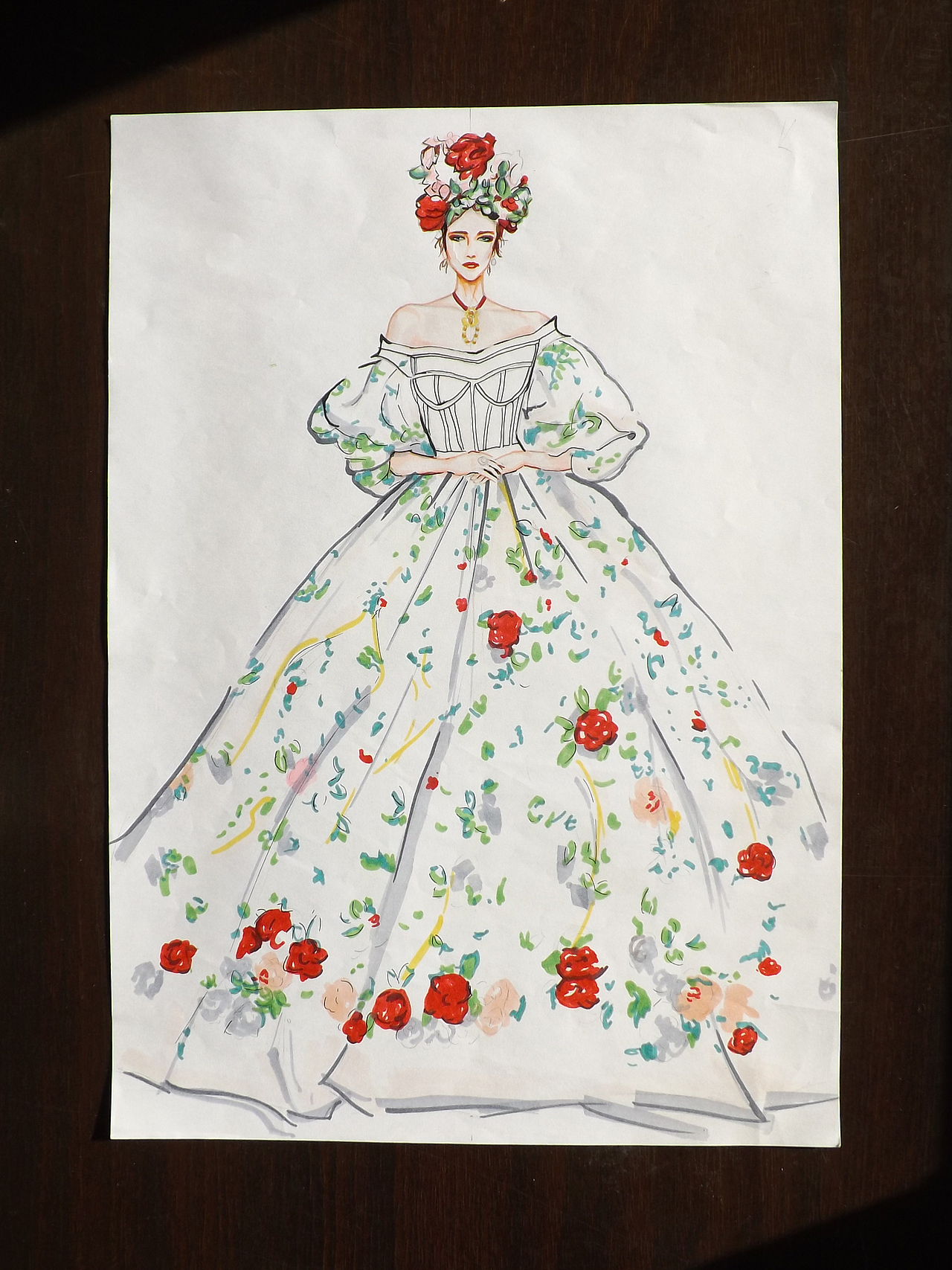 上半年服装设计临摹 马克笔