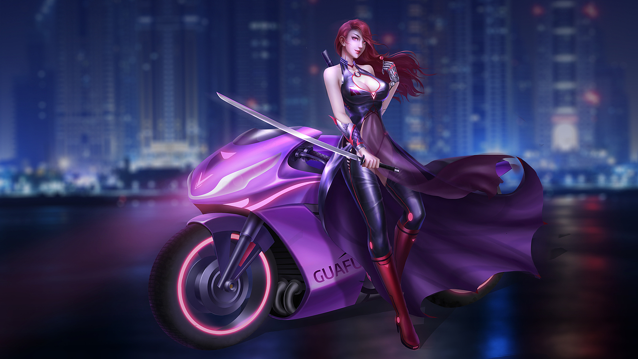 机车寡妇（图ZMjUyMDg1NDk2） - 游戏原画 - 站酷设计师wint凡蒿原创素材 - 站酷ZCOOL