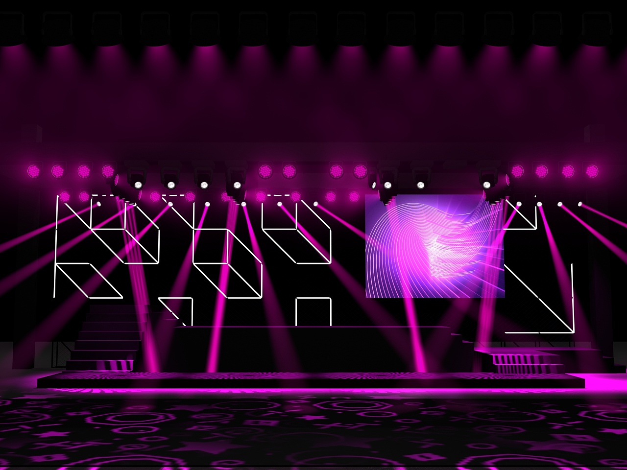 某商场走秀活动舞台设计|空间|舞台美术|dgcc - 原创作品 - 站酷