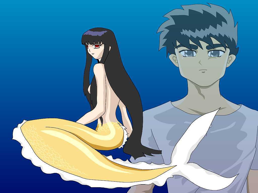 人鱼之森自画桌面