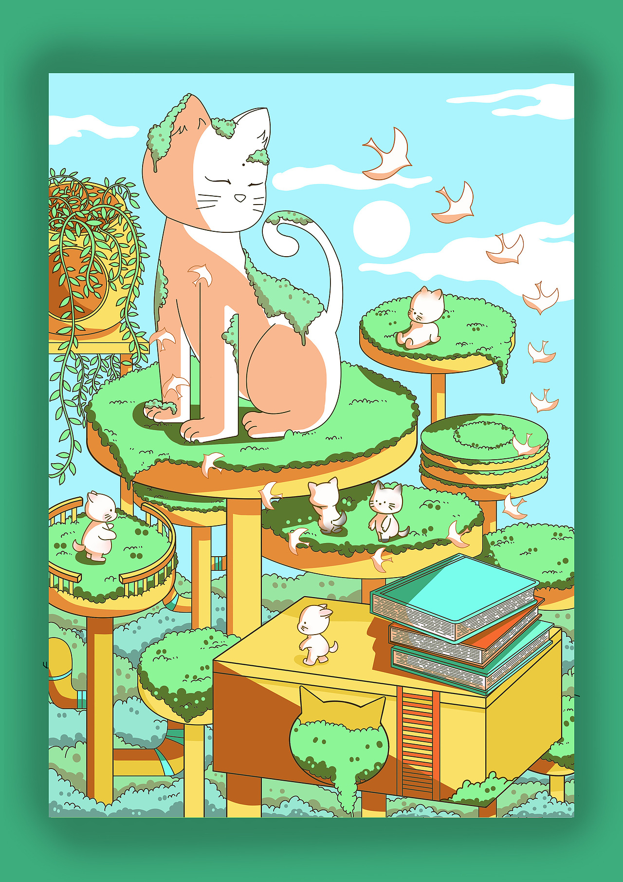 【2022年花朝节主题作品—-波波花园】（图ZMzM0MDY1MTM2） - 商业插画 - 站酷设计师恐高的奶芙原创素材 - 站酷ZCOOL