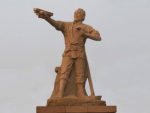 历史名人“鲁班”主题艺术雕塑展览品 