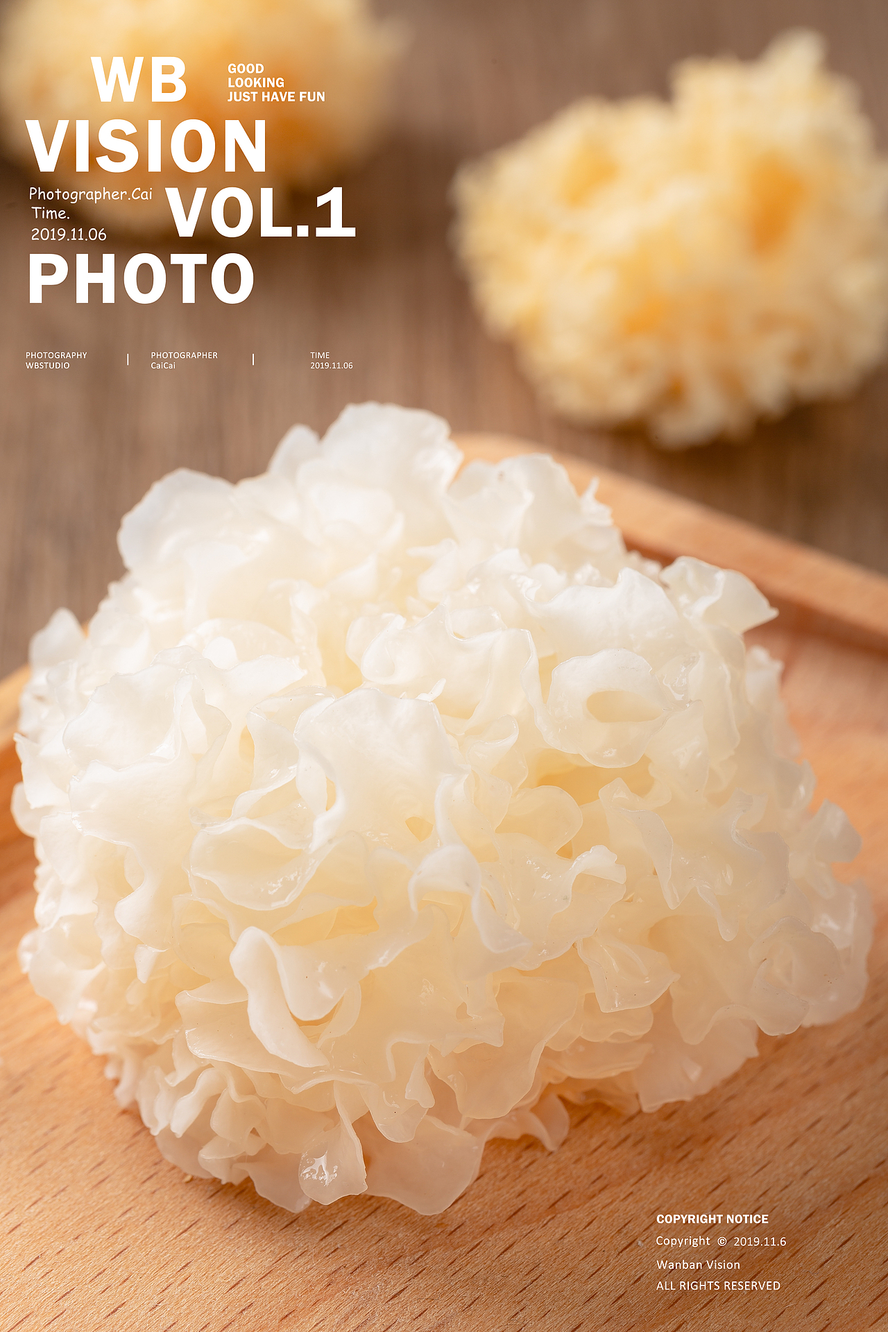 鹰嘴豆和银耳拍摄