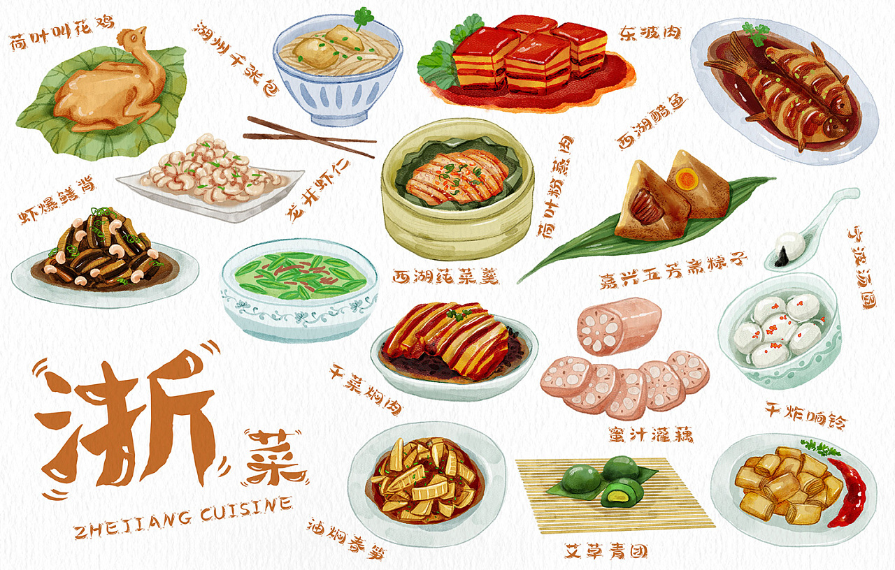 【手绘食谱】四步就可以做出夏天最爽口的开胃菜|插画|其他插画|buer吃不胖 - 原创作品 - 站酷 (ZCOOL)