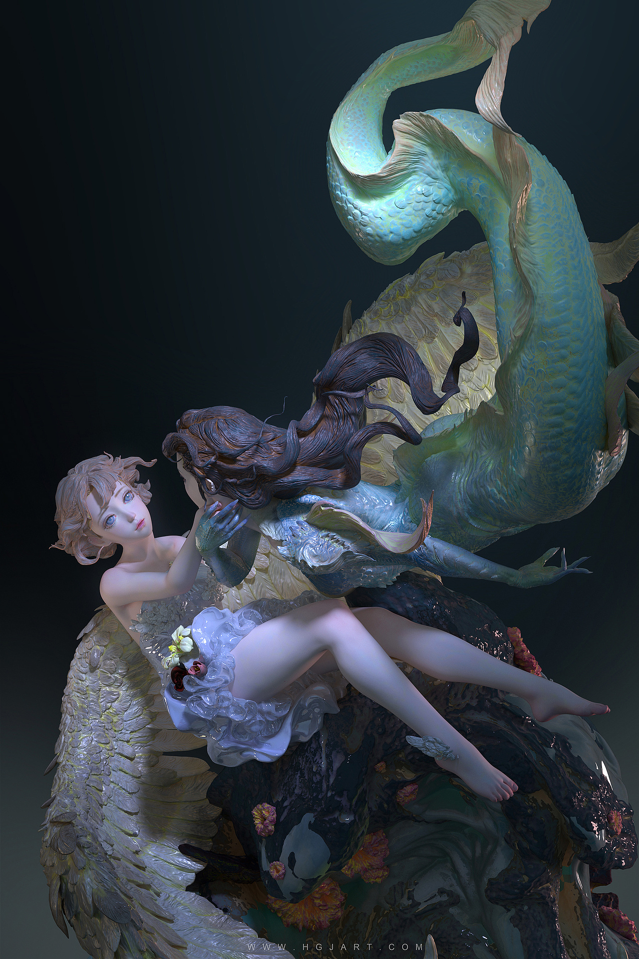 《飞鸟和鱼》（图ZMjc1NDI5MDQw） - 人物/生物 - 站酷设计师光翼学园原创素材 - 站酷ZCOOL