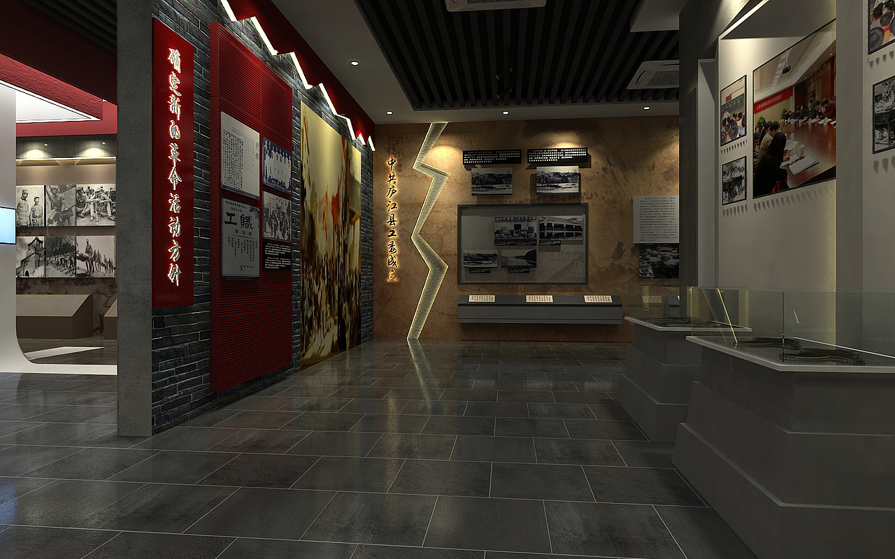 陈列馆设计3D设计效果图