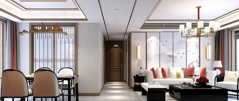 济宁融创滨江壹号139平装修效果图