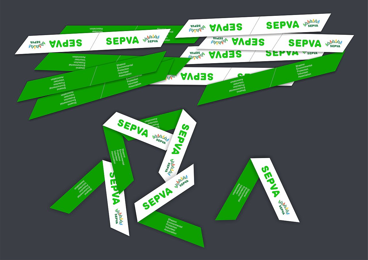 陕西省环保志愿者联合会标志及应用（图ZMzE1MzIzNjQ=） - Logo - 站酷设计师金喬覚原创素材 - 站酷ZCOOL