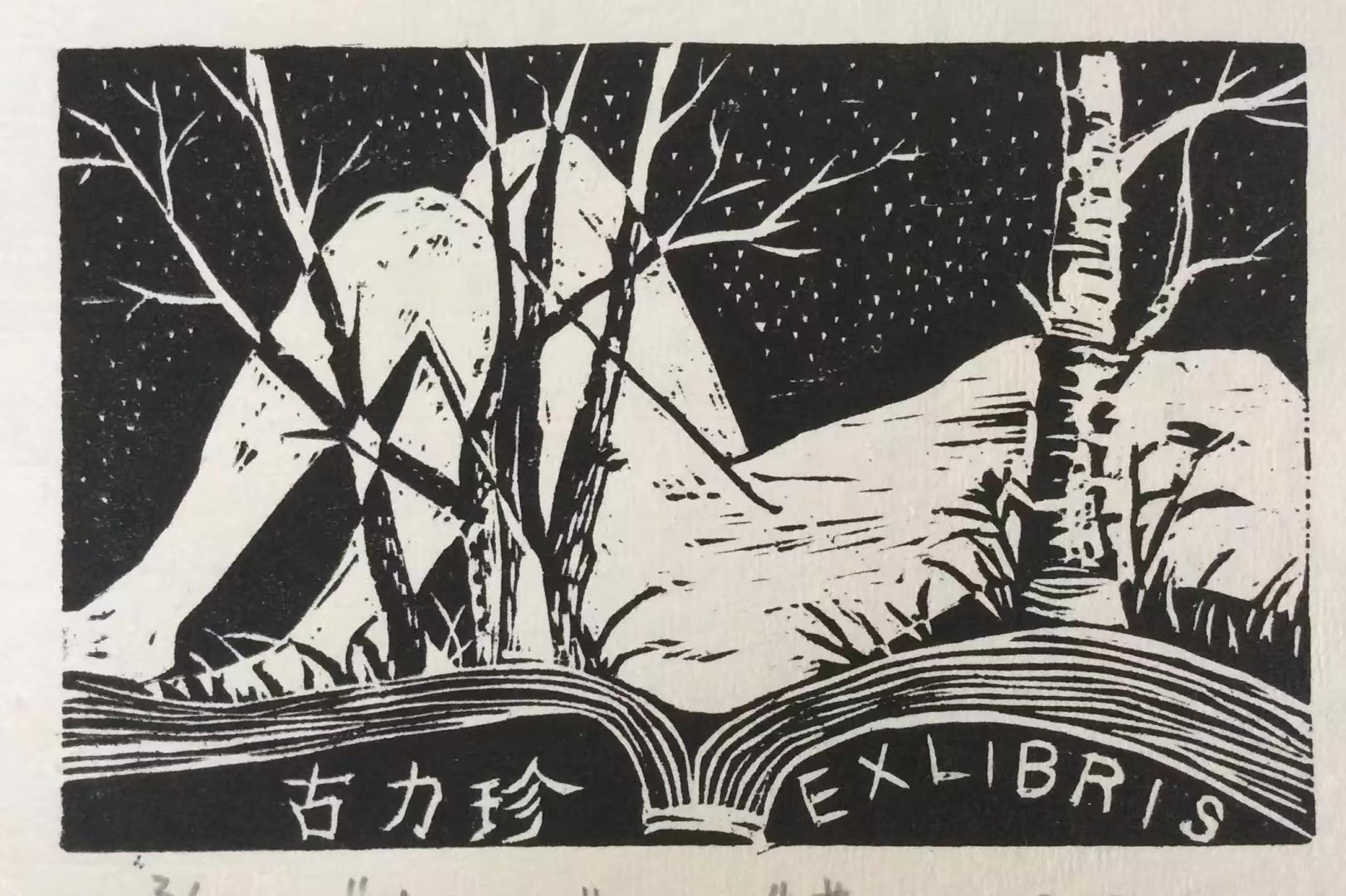 藏书票|纯艺术|版画|julie古 - 原创作品 - 站酷 (zcool)