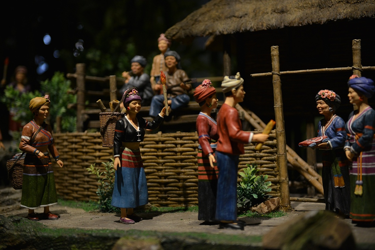 56个民族婚俗微雕2