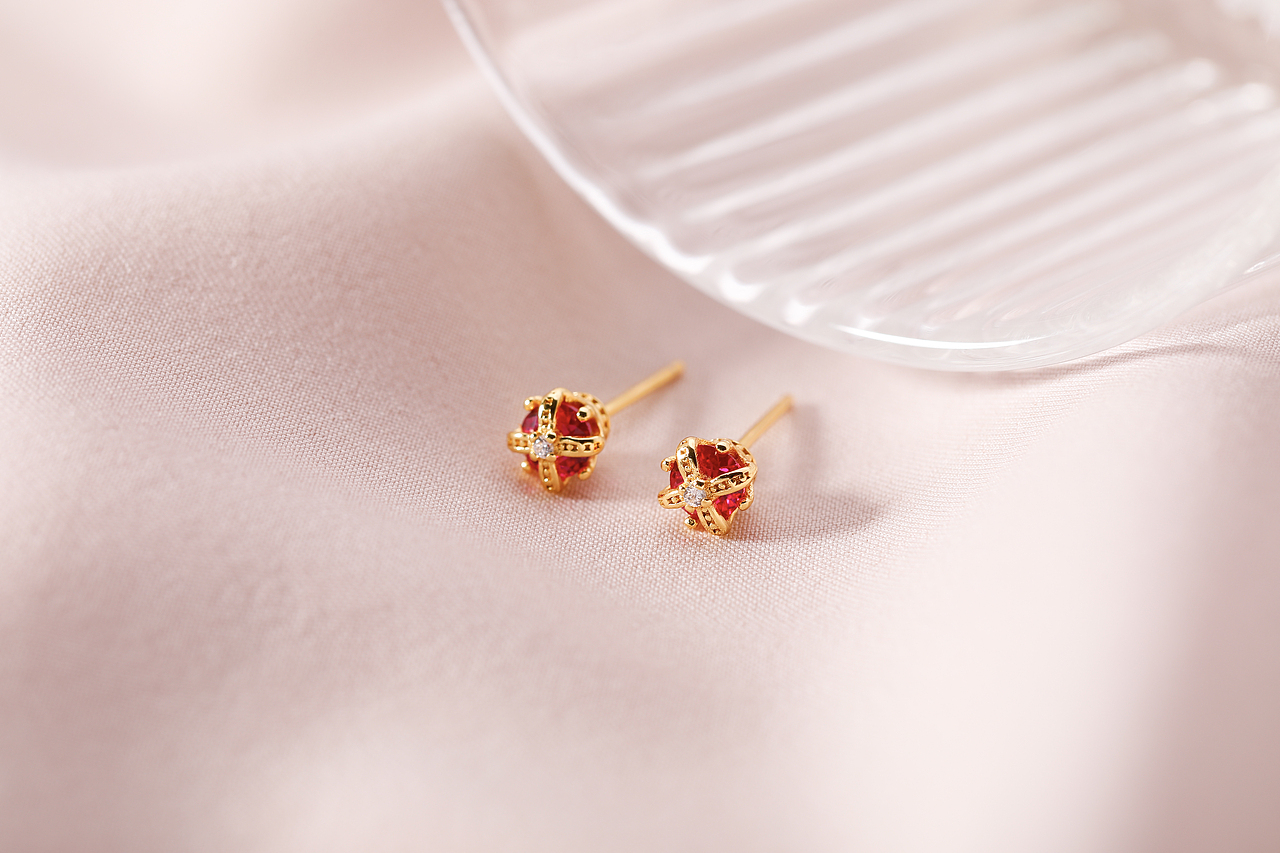 银饰品耳钉耳环首饰拍摄/电商静物产品拍照/小清新饰品