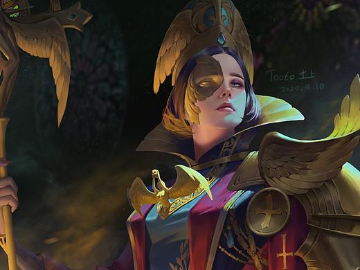 The Pope（异界的女教皇（个人主页-ZNDU4NzQ1NzI=） - 游戏原画 - 站酷设计师布鲁克克X原创素材 - 站酷ZCOOL