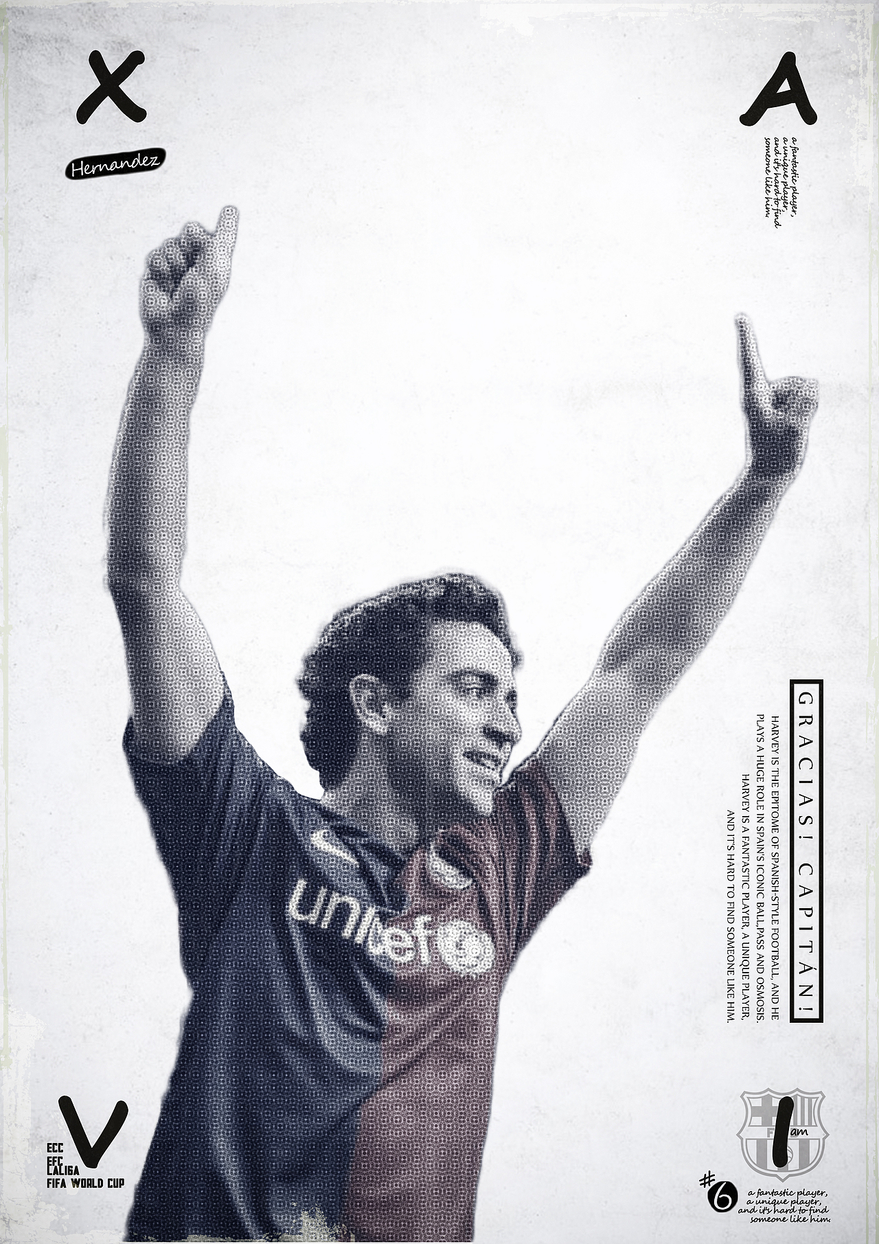 巴萨球员系列复古海报