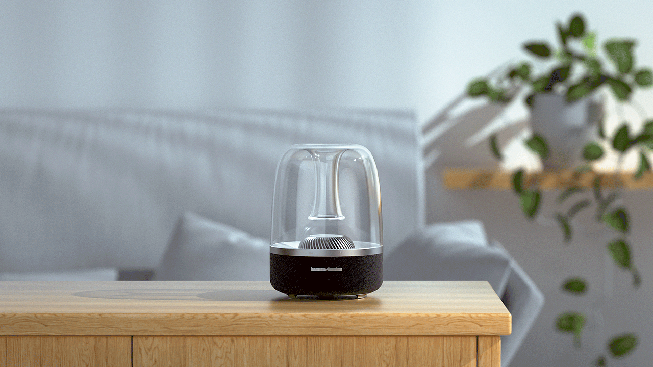 C4D产品渲染-哈曼卡顿音响