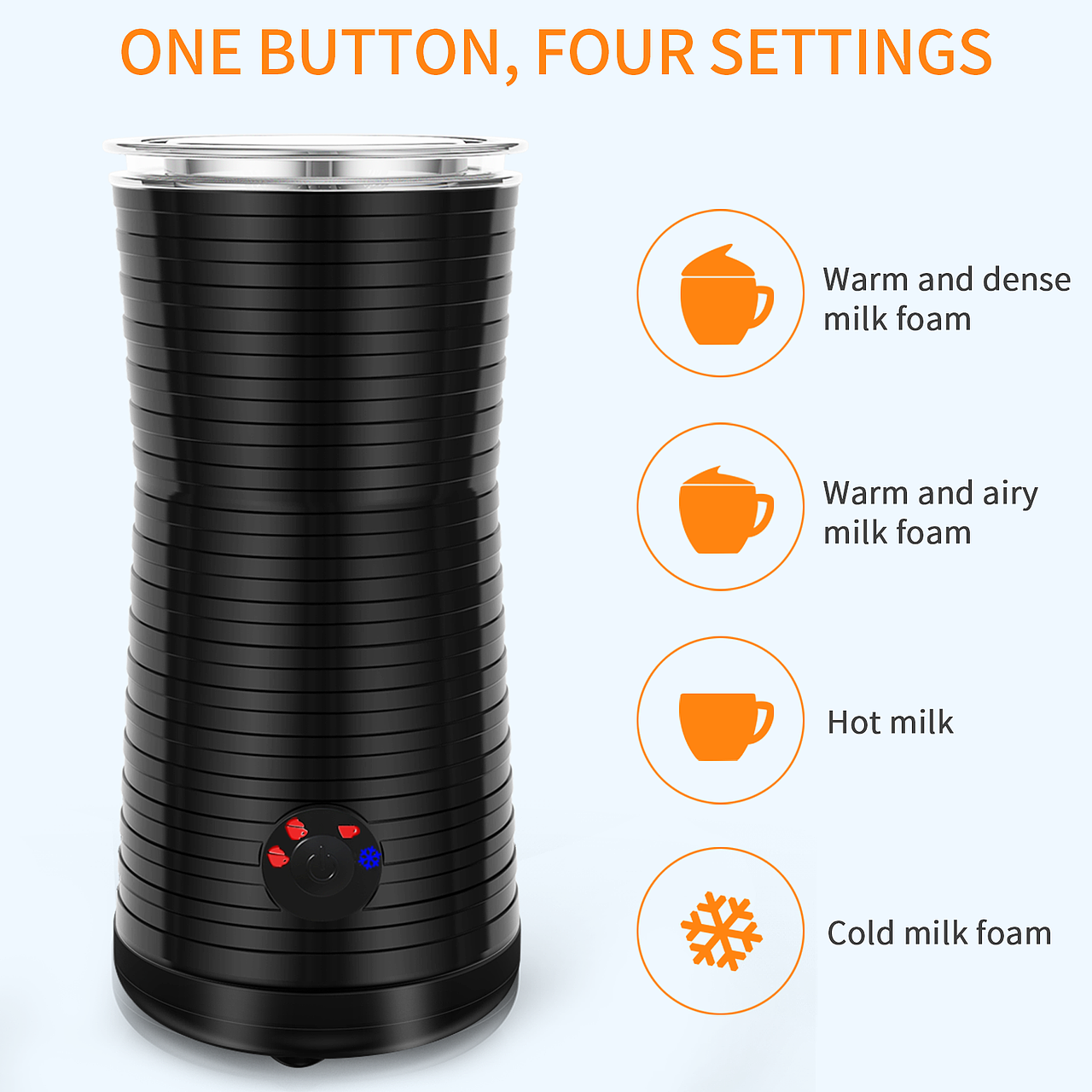 【防滑泡奶机-黑色】亚马逊精品主图|A+页