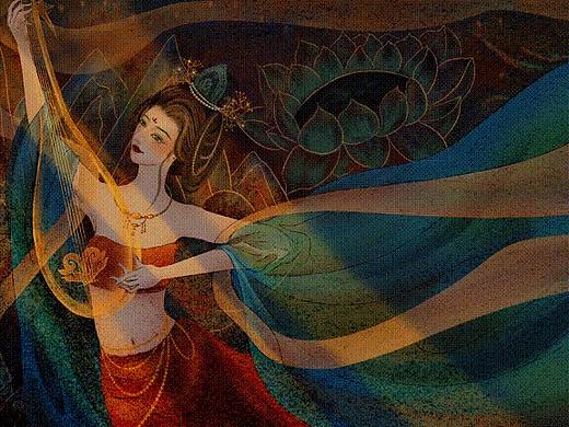 原创手绘【石窟壁仙】