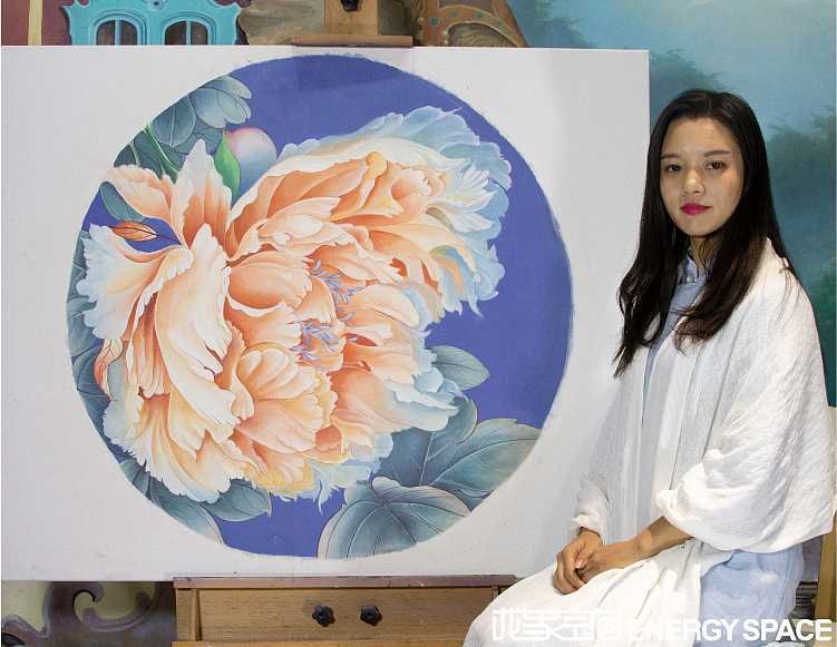 墙绘培训 | 工笔牡丹