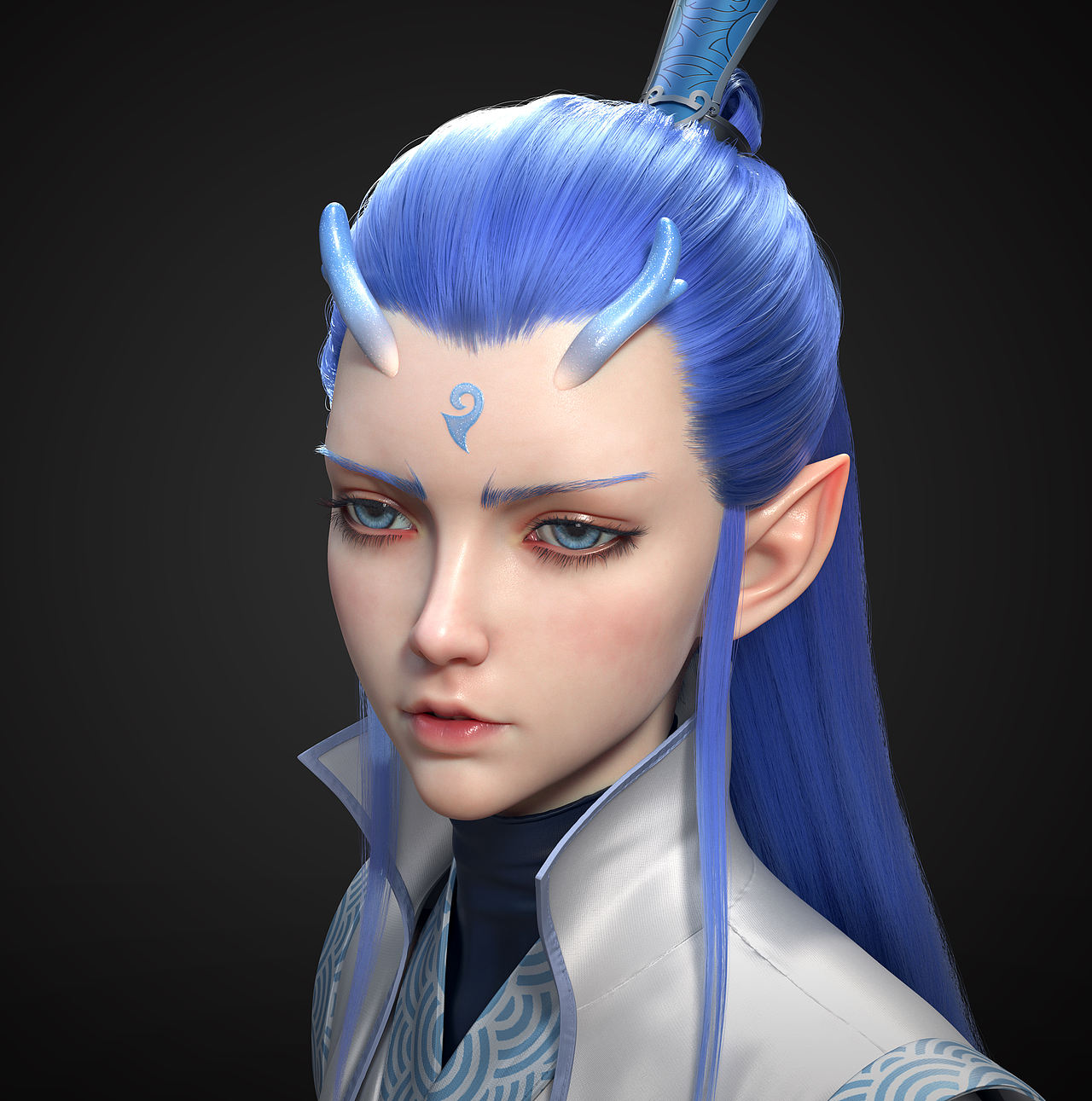 3D制作的敖丙同人，附带过程视频（图ZMjA2MTU5MTA0） - 人物/生物 - 站酷设计师依古奈斯eugin原创素材 - 站酷ZCOOL