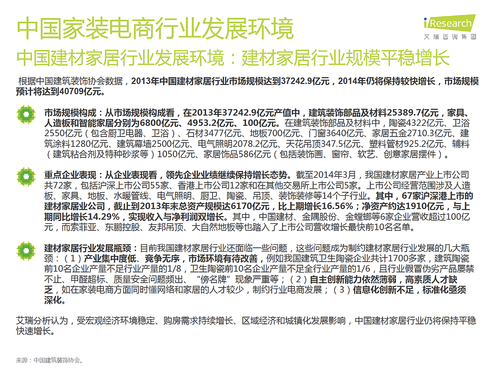 家装行业分析报告