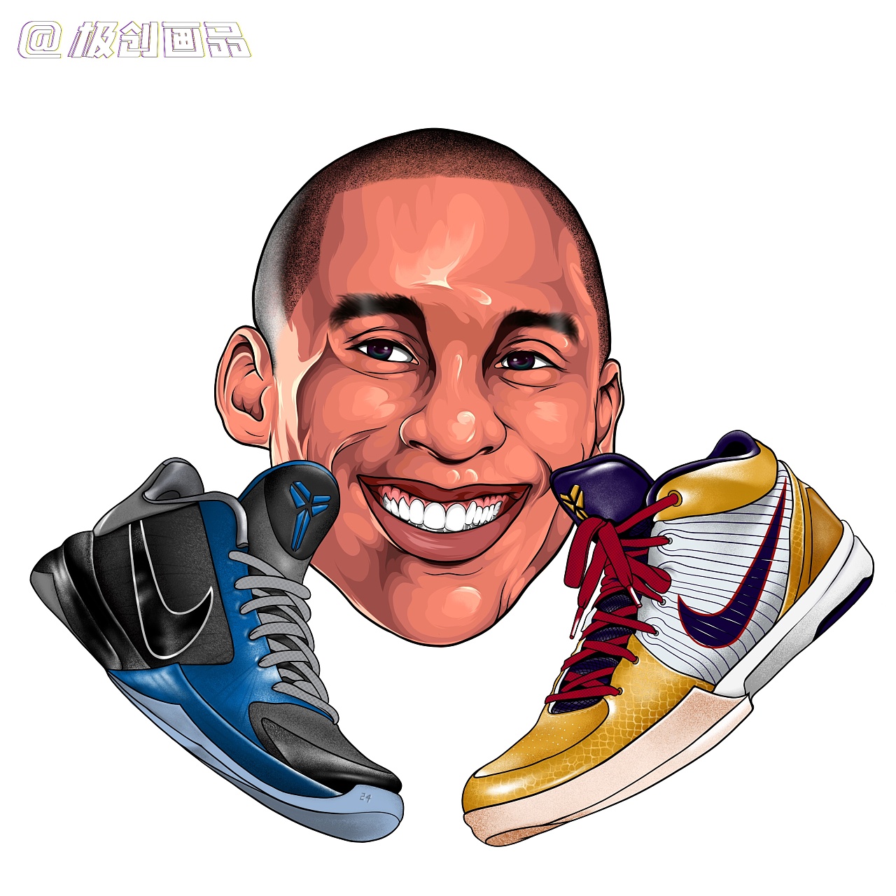 nba篮球科比布莱恩特|插画|艺术插画|极创画品 - 原创作品 - 站酷