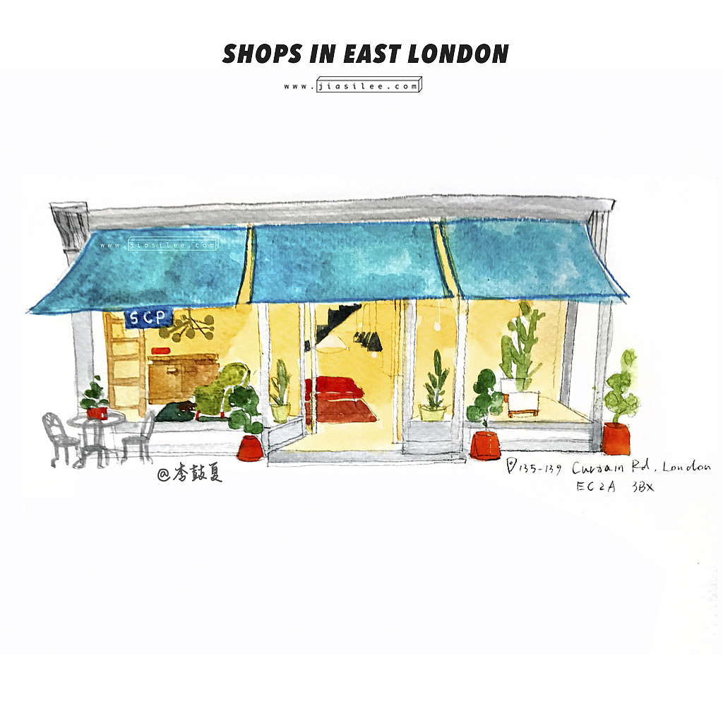 手绘手帐-东伦敦的设计店（图ZMTAwNjI5NDc2） - 艺术插画 - 站酷设计师李鼓夏JiasiLee原创素材 - 站酷ZCOOL