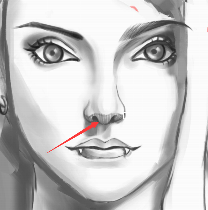 然后那,人中是从哪里长出来? 人中是从鼻孔这里面往外走