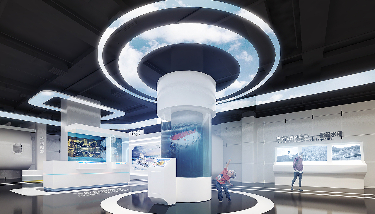 t市科技馆--航天区域|空间|展陈设计|改良设计 - 原创作品 - 站酷