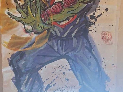 大魔王比克还是打不过贝吉塔和孙悟饭的（个人主页-ZNjI3MzM0NTI=） - 单幅漫画 - 站酷设计师缪全海原创素材 - 站酷ZCOOL