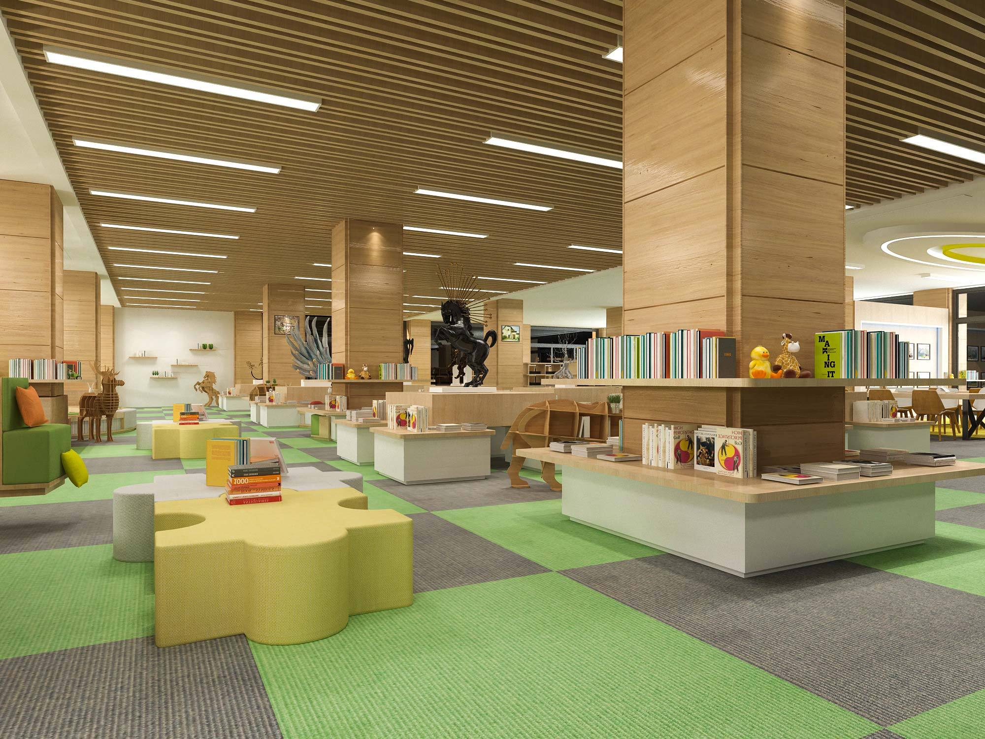 阅览室|空间|家装设计|Doreenhu - 原创作品 - 站酷 (ZCOOL)