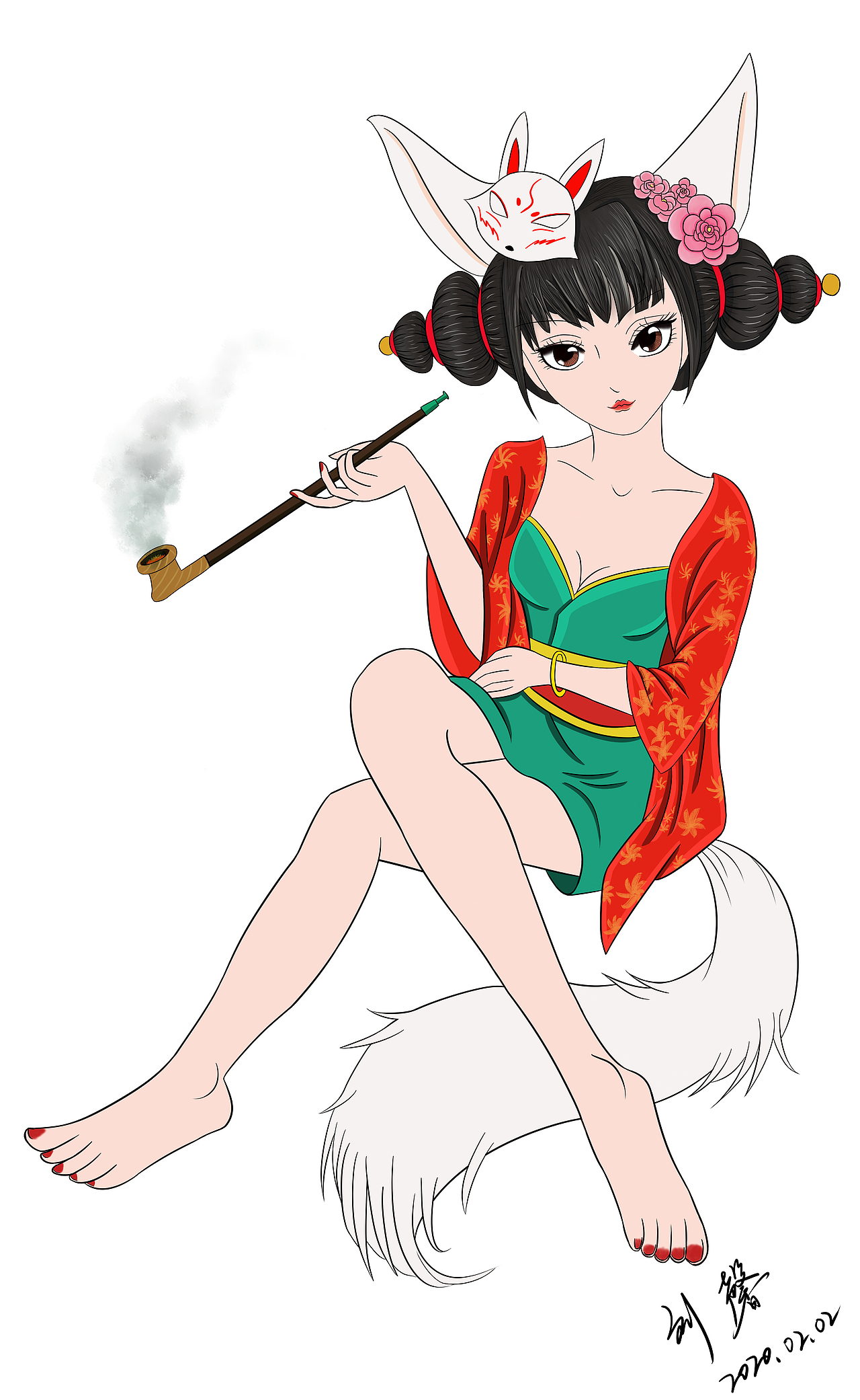 宝青坊主临摹练习|插画|创作习作|小馨子2020_原创作品-站酷zcool