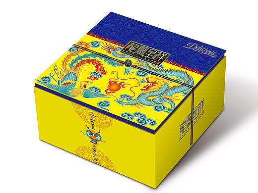 月饼盒 中秋节 龙凤呈祥 月饼包装 中秋包装 龙 凤
