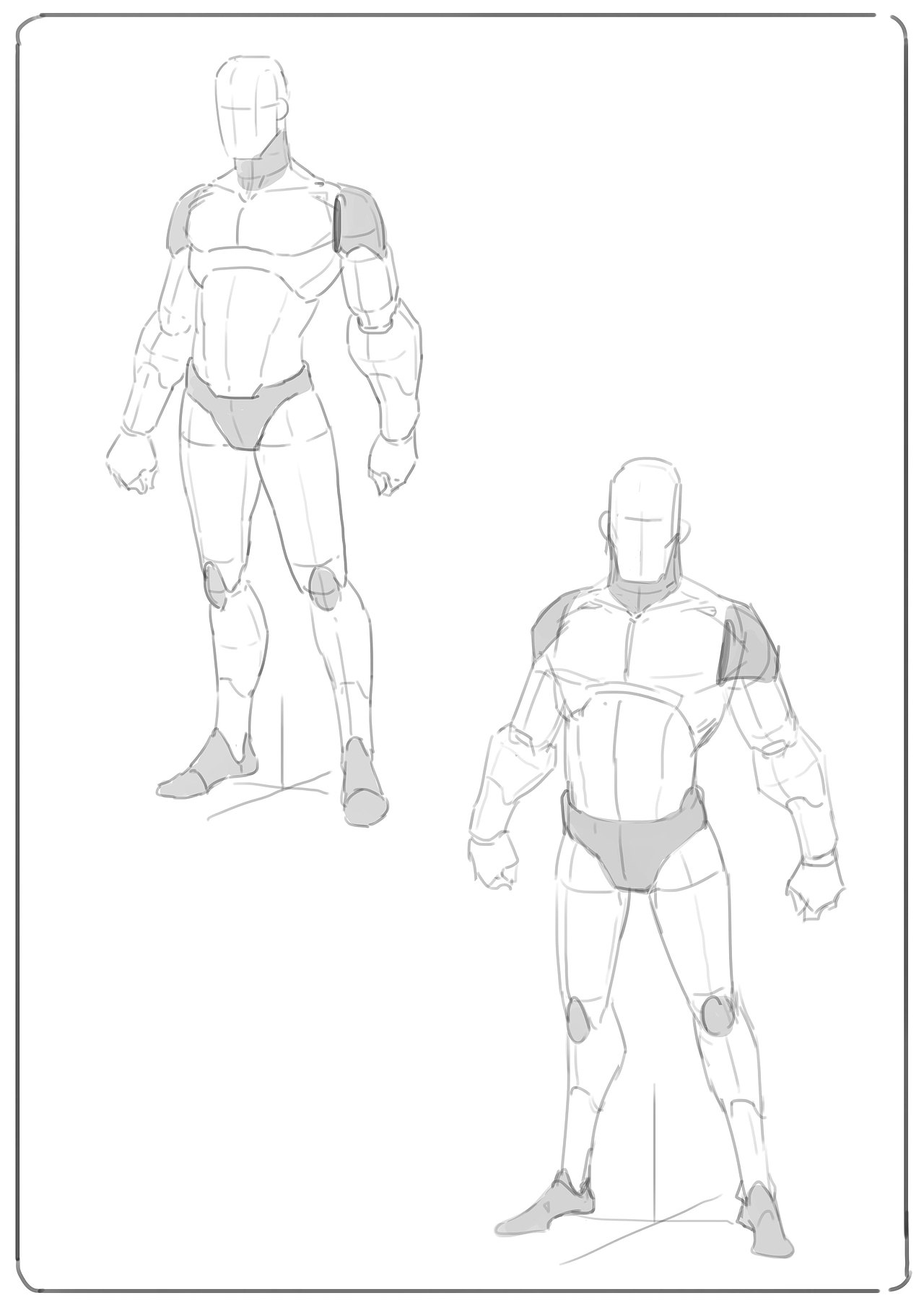 人体结构体块 练习1