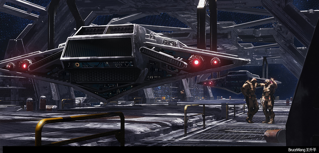 原画概念设计速途——科幻飞船基地(blender辅助)