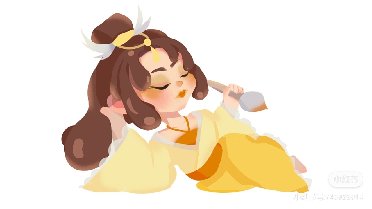 儿童插画——悠闲古风