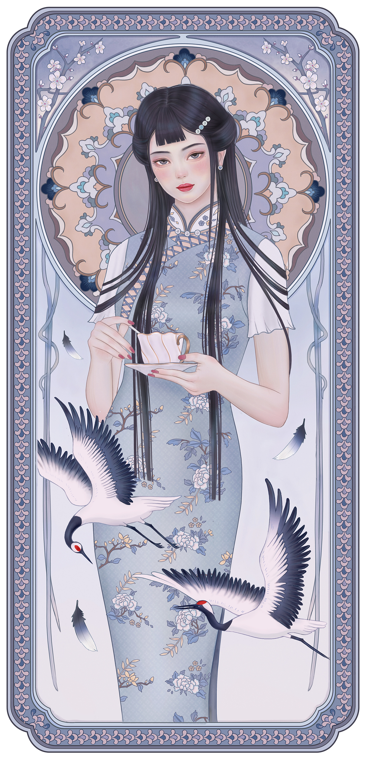 民国美人录【二】（图ZMjU3NDMxODMy） - 创作习作 - 站酷设计师害羞的小狮子原创素材 - 站酷ZCOOL