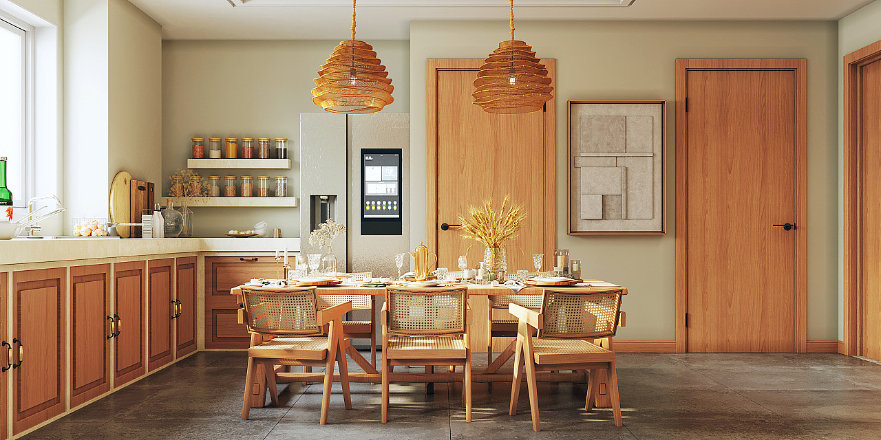 侘寂风别墅客餐厅风格