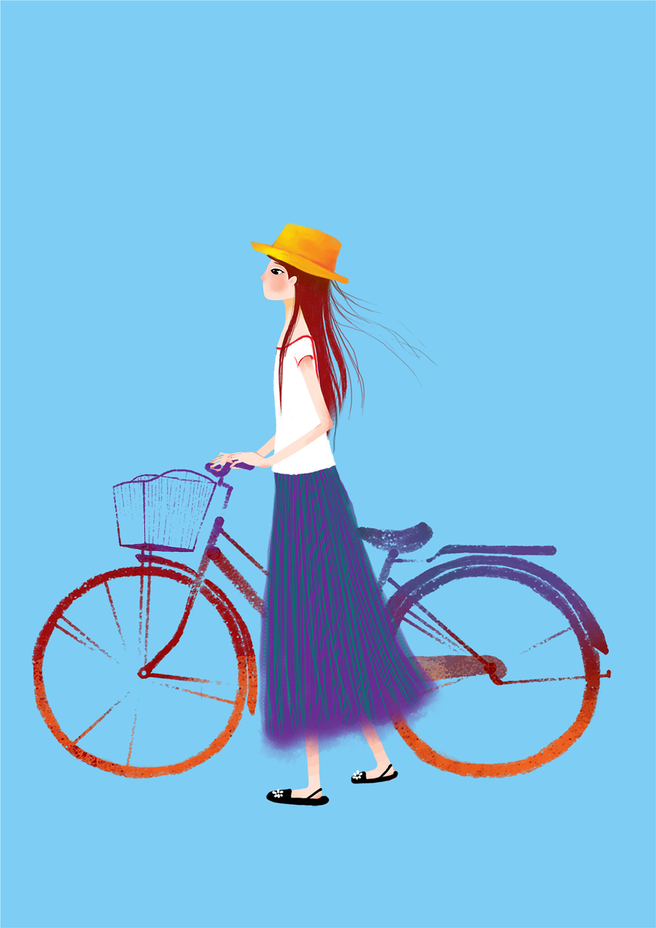 服饰人物插画（图ZMTA5MjUwNTMy） - 商业插画 - 站酷设计师画儿晴天原创素材 - 站酷ZCOOL