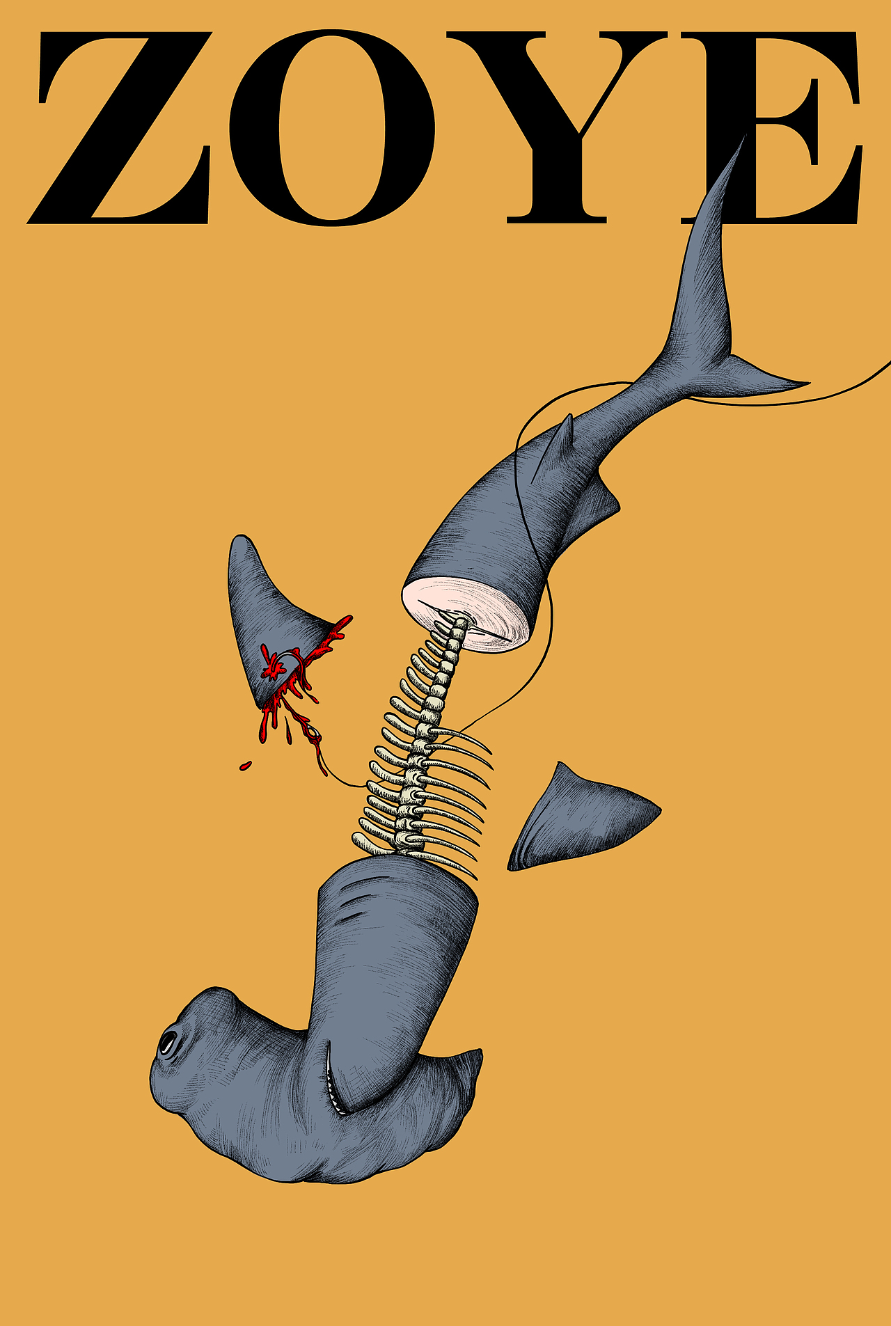 海洋生态公益插画设计