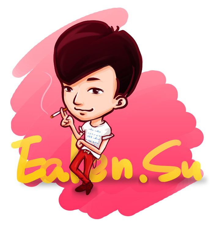 为小伙伴们画的卡通形象（图ZMTE4NTUzMjA=） - 单幅漫画 - 站酷设计师糯米Hicky原创素材 - 站酷ZCOOL