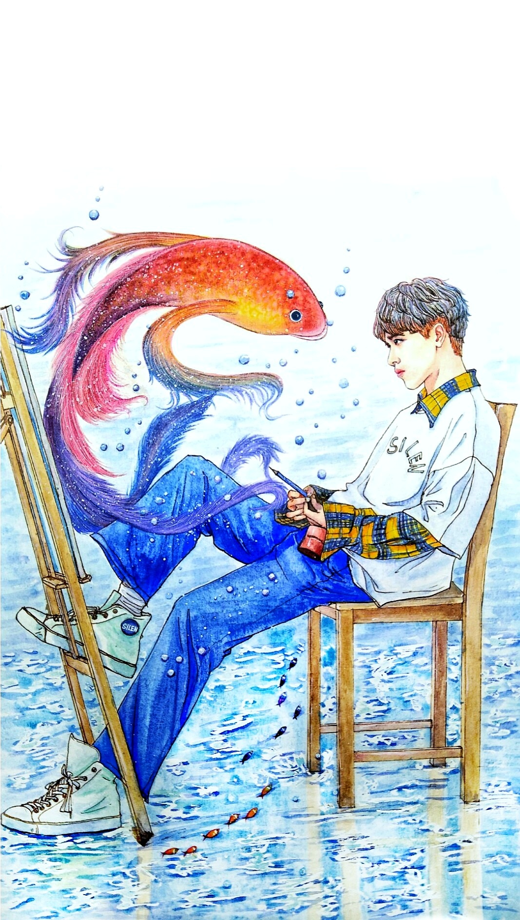 【俟里水彩插画】