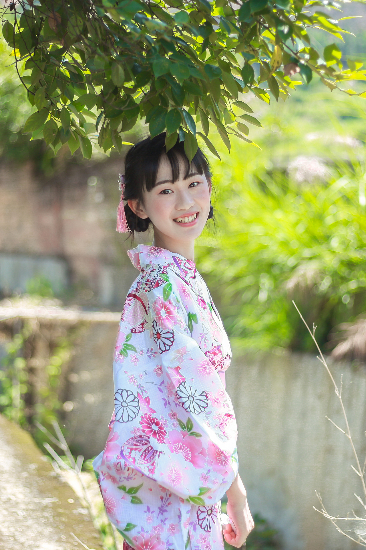 《夏野》(少女、双子写真)